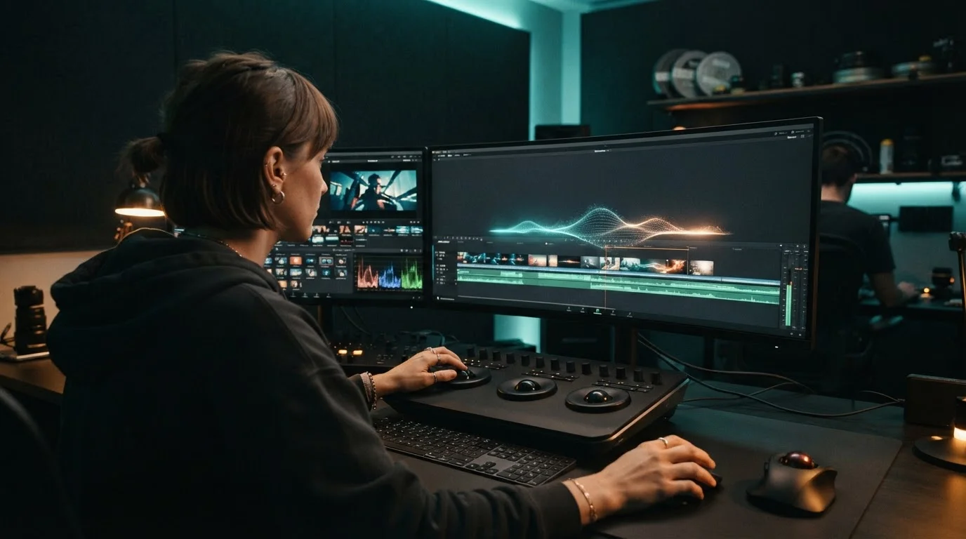 Инструмент для создания генеративных медиафайлов в Adobe Premiere Pro: как создатели могут генерировать дополнительные кадры и звуковые эффекты непосредственно на временной шкале.